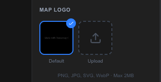 The logo section in the Styles tab showing the lock state for free users and the upload slot for Pro users.